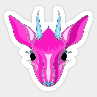 cute gazelle face Sticker